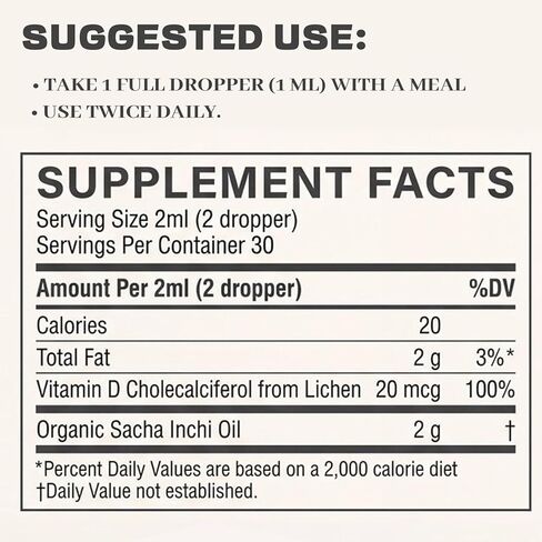 Organic Sacha Inchi, Athera Oil Hydrates The Joints for Menopausal Joint Dryness, Rich in Vitamin D3 (1) in Saudi Arabia