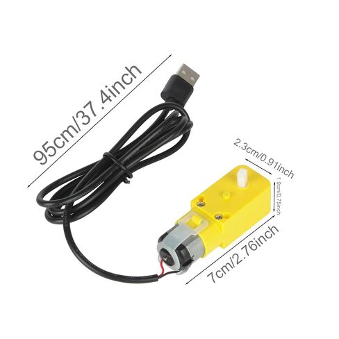 محرك تباطؤ مع سلك، ملحقات محرك DIY ذات محور واحد، محرك تباطؤ TT، أجزاء طابعة DC5V 59 دورة في الدقيقة، متوافقة مع مختبر بامبو، لإصلاح واستبدال الطابعة ثلاثية الأبعاد in Kuwait