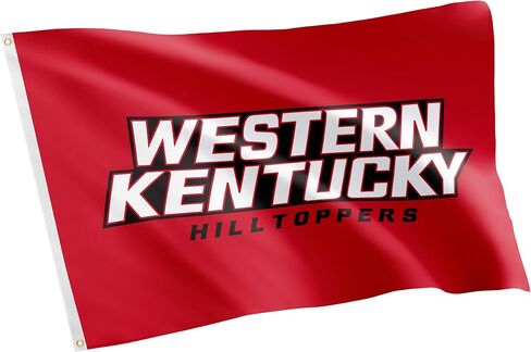 Desert Cactus Western Kentucky University WKU Flag - 3 x 5 Feet Hilltoppers Banner, Indoor/Outdoor Durable Fabric, 100% Polyester Design (Style 3) in Saudi Arabia