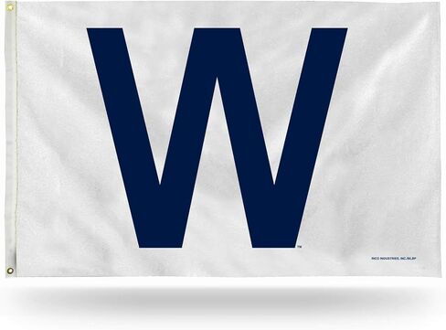 Rico MLB Chicago Cubs - علم عرض 60 بوصة ارتفاع × 0.13 بوصة عرض in Saudi Arabia