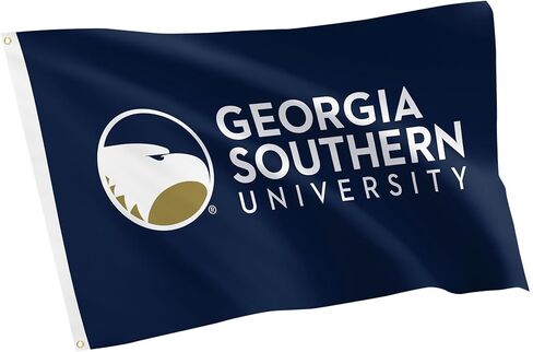 Desert Cactus Georgia Southern University GSU Flag - 3 x 5 Feet Eagles Banner, Indoor/Outdoor Durable Fabric, 100% Polyester Design (Style C) in Saudi Arabia