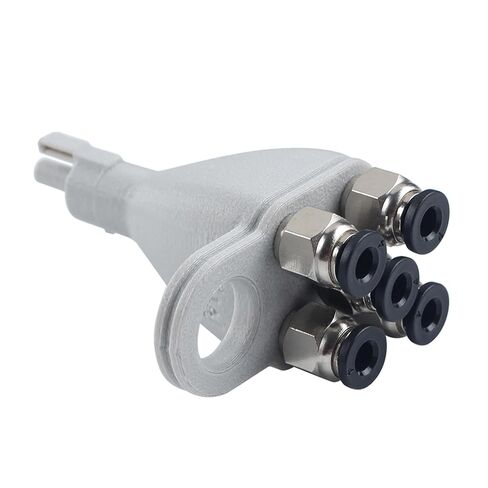 5-Port Complete Filament Hub Kit for BambuLab A1/ A1 Mini AMS Lite: Straight Through PC4-M6 Fitting Splitter Replacement - Ensured Smooth Multi-Color Consumables Printing in Saudi Arabia