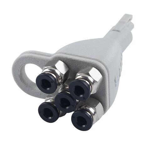 5-Port Complete Filament Hub Kit for BambuLab A1/ A1 Mini AMS Lite: Straight Through PC4-M6 Fitting Splitter Replacement - Ensured Smooth Multi-Color Consumables Printing in Saudi Arabia