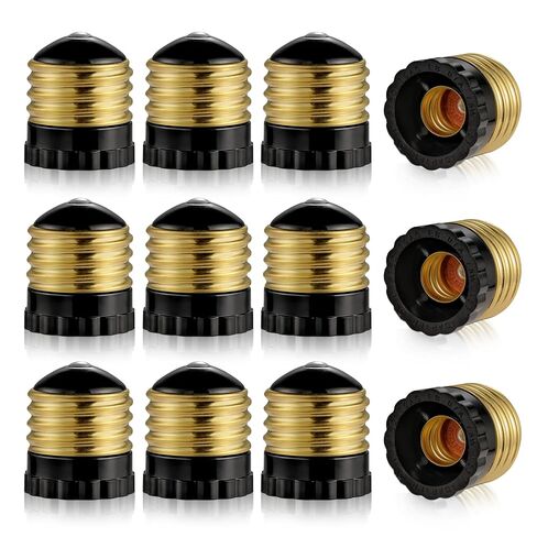 E26 to E12 Light Socket Adapter, Standard Socket to Candelabra Bulb Socket Adapters, Medium Screw E26 Base to Candelabra E12 Screw Socket Converter (6) in Saudi Arabia