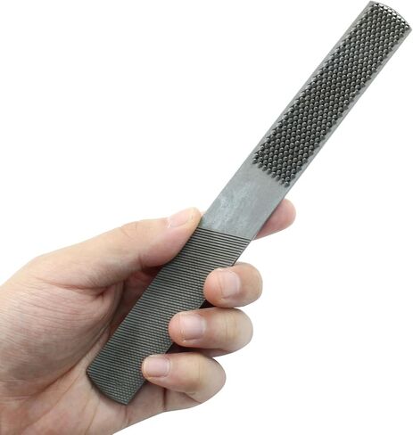 2 Pack 4 Way Wood Rasp File, Carbon Steel Hand File and Round Rasp, Half Round Flat & Needle Files for Sharping Wood and Metal Tools in Saudi Arabia