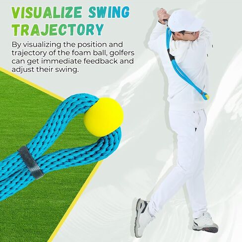 Golf Rope Swing Trainer, Professional Golf Swing Rope Training Aid to Improve Speed, Tempo, Rhythm, Flexibility and Strength, Golf Warm-Up Practice Equipment for Golfers of All Levels in Saudi Arabia
