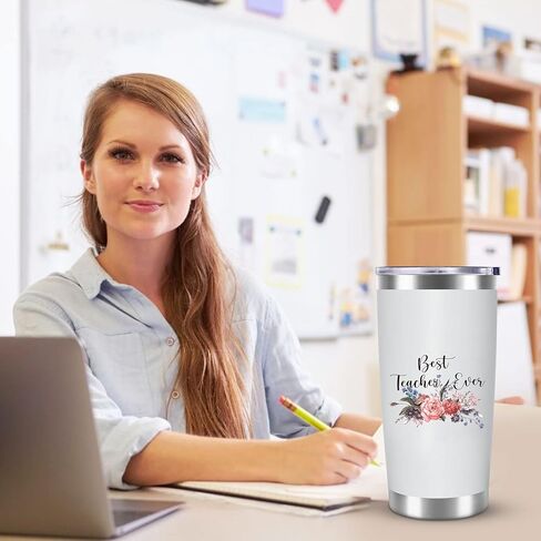 Teacher Appreciation Gifts, Teacher Gifts for Women, Teacher appreciation weeks gifts,Teacher Birthday Gifts, Best Teacher Gifts for women- Tumbler Stainless Mug with Lid in Saudi Arabia