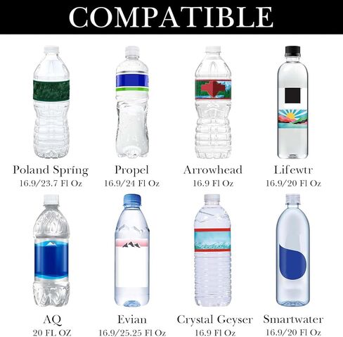 Linkidea Disposable Water Bottle Sleeve Compatible with Smartwater 16.9/20Fl Oz, Evian 16.9Fl Oz, Insulated Neoprene Plastic Bottled Water Cover Holder with Lockable Zipper (1 Pack/Black) in Saudi Arabia