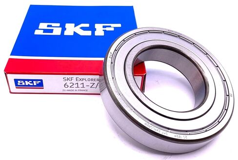 محمل كروي SKF 6211 Z C3، محمي معدني من جانب واحد، مفتوح من جانب واحد 55X100X21 مم in Kuwait
