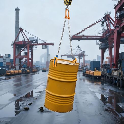 VEVOR Chain Drum Lifter, G80 Drum Lifting Chain Sling with Thickened Security Hook, 2000LBS Capacity, 1.6ft Long Sturdy Drums Handling Equipment, Carbon Steel Barrel Lifter for Plastic & Metal Drums in Saudi Arabia