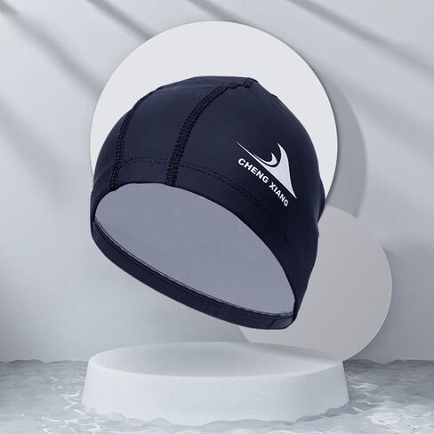 Waterproof Fabric Protect Ears Long Hair Sports Swim Pool Hat Shark High Elasticity Flexible Durable Swimming Cap for Men Women in Saudi Arabia