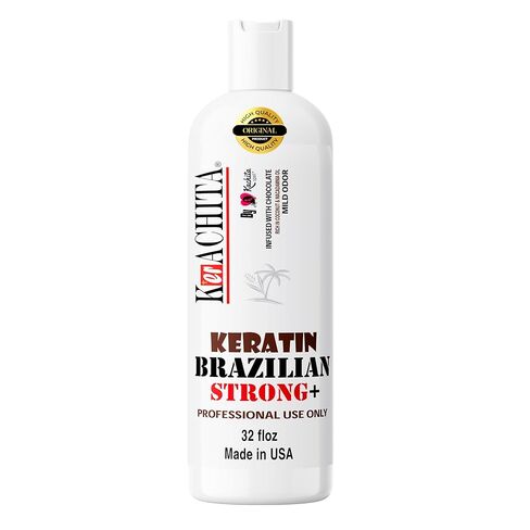 Brazilian Keratin Chocolate Strong 32 floz (1 Litre) KERACHITA, Hair Smoothing Treatment Blowout Straightening Enhanced, Professional Brazilian Keratin - Made in USA in Saudi Arabia