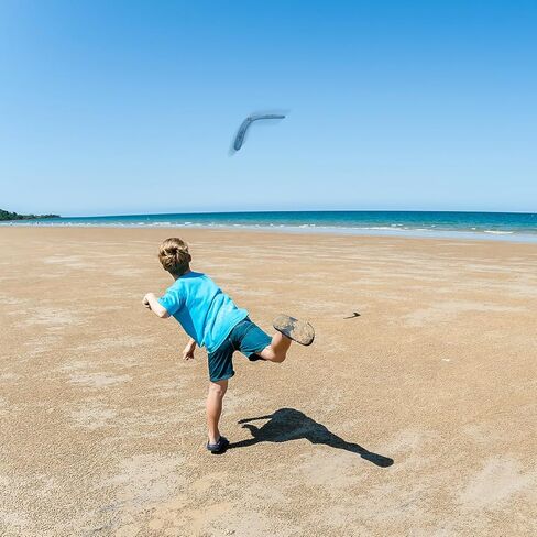 Toddmomy Professional Wooden Returning Boomerang for Adults Shaped Flying Disc for Outdoor Play Easy to Throw and Catch for Boys in Saudi Arabia