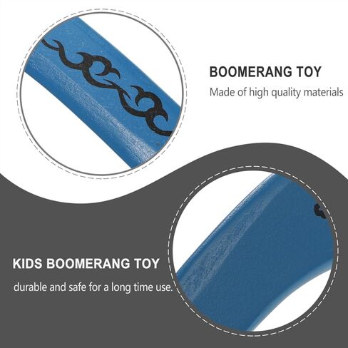Toddmomy Professional Wooden Returning Boomerang for Adults Shaped Flying Disc for Outdoor Play Easy to Throw and Catch for Boys in Saudi Arabia