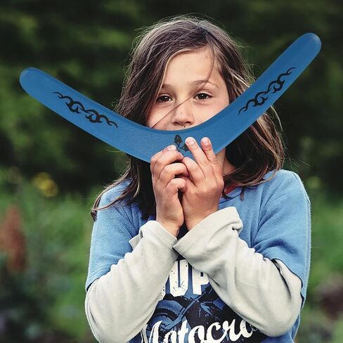 Toddmomy Professional Wooden Returning Boomerang for Adults Shaped Flying Disc for Outdoor Play Easy to Throw and Catch for Boys in Saudi Arabia