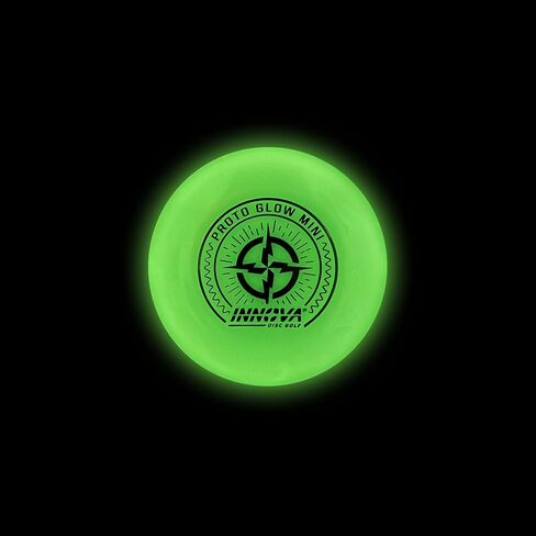 أقراص Innova Discs Proto Glow Mini 3 عبوات - علامات صغيرة تتوهج في الظلام لقرص الجولف لوضع علامة على كذبك، والمضاعفات، والأهداف الصغيرة (3 عبوات) in Saudi Arabia