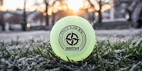 أقراص Innova Discs Proto Glow Mini 3 عبوات - علامات صغيرة تتوهج في الظلام لقرص الجولف لوضع علامة على كذبك، والمضاعفات، والأهداف الصغيرة (3 عبوات) in Saudi Arabia