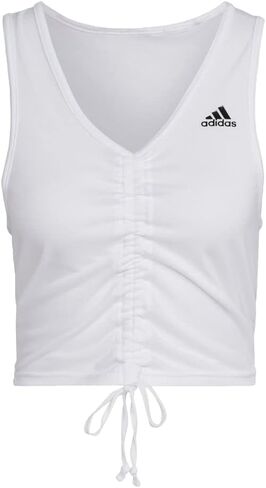 adidas Unisex Hyperglam AEROREADY Crop Tank Top - Training, Shirts White in Saudi Arabia