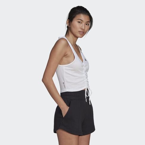 adidas Unisex Hyperglam AEROREADY Crop Tank Top - Training, Shirts White in Saudi Arabia