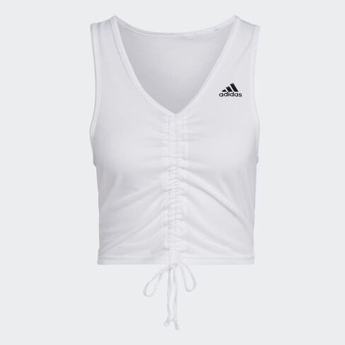 adidas Unisex Hyperglam AEROREADY Crop Tank Top - Training, Shirts White in Saudi Arabia
