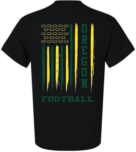 Florida Orange & Blue Football Flag Unisex Short Sleeve T-shirt-Black-3XL in Saudi Arabia