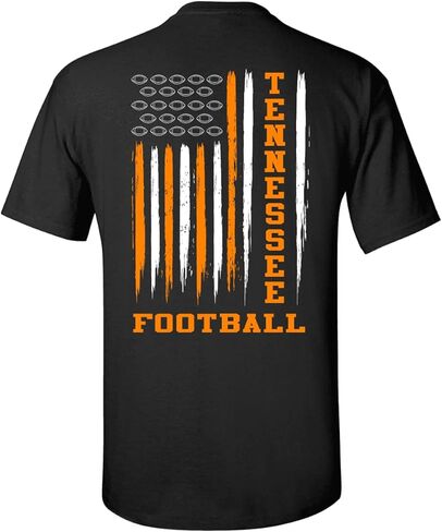 Florida Orange & Blue Football Flag Unisex Short Sleeve T-shirt-Black-3XL in Saudi Arabia