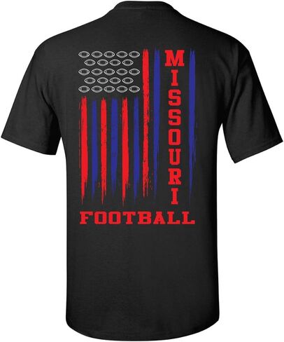 Florida Orange & Blue Football Flag Unisex Short Sleeve T-shirt-Black-3XL in Saudi Arabia