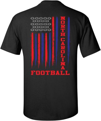 Florida Orange & Blue Football Flag Unisex Short Sleeve T-shirt-Black-3XL in Saudi Arabia