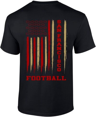 Florida Orange & Blue Football Flag Unisex Short Sleeve T-shirt-Black-3XL in Saudi Arabia