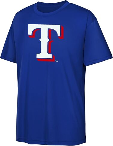 تي شيرت Adolis Garcia Texas Rangers MLB للأطفال الشباب 8-20 باللون الأزرق للاسم والرقم الرسمي للأداء in Saudi Arabia