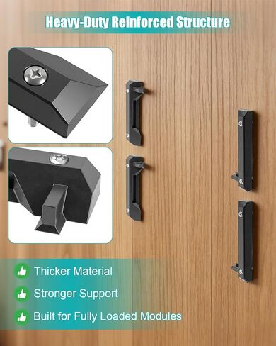 8 قطع أقدام تثبيت متوافقة مع ToughBuilt StackTech - مرابط وأقواس تثبيت متوافقة مع صناديق أدوات StackTech، أسود in Kuwait