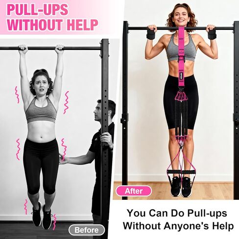 Upgraded Pull Up Assistance Bands for Women, Heavy Duty Resistance Bands with Handles, Exercise Band with Door Anchor, Workout Band Set for Pull Up Bar, Full Body Sculpting,Muscle Training, Home Gym in Saudi Arabia