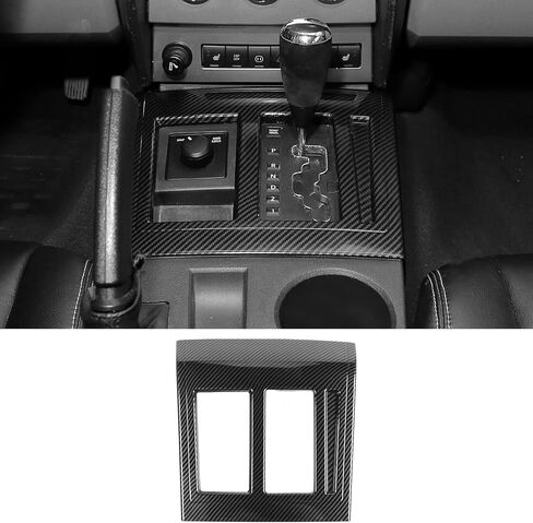 Jimen Compatible with 2007-2012 Dodge Nitro Gear Shift Panel Cover Interior Trim (Red) in Saudi Arabia