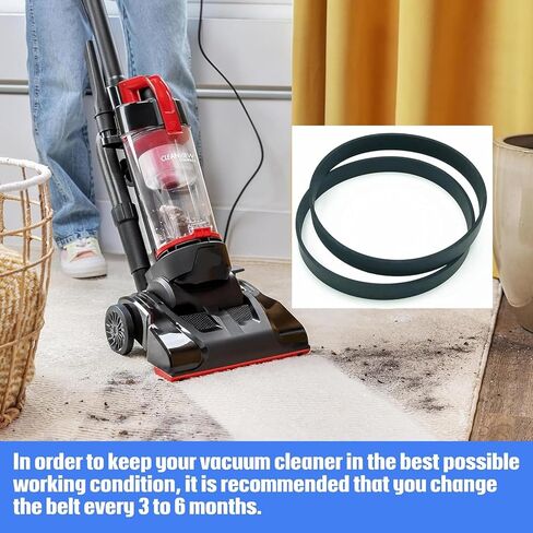 Vacuum Cleaner Belts, 2-Pack Upright Vacuum Replacement Belt Compatible with Bissell PowerForce Compact Lightweight Models 2112, 3437F, 1520, 2690,1520,23T7 | Fits Part #1604895 in Saudi Arabia