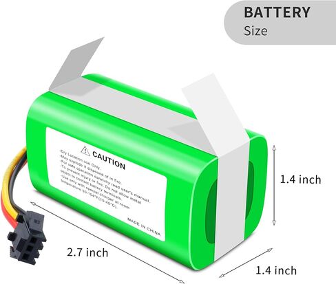2-Pack 3400mAh Replacement Battery Compatible for Eufy X10 Pro Omni, Rechargeable Compatible with eufy Accessory RoboVac Vacuum, Part Number C0914E1 Series Upgrade capacity batteries 14.4V 3400MAH in Saudi Arabia