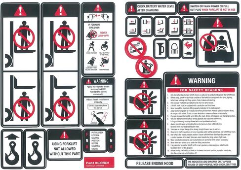 Intella 04062807 Forklift Safety Decal Set in Saudi Arabia