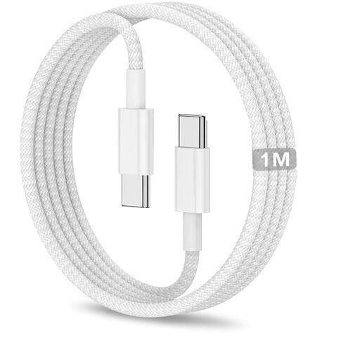 كابل USB C إلى USB C سلك شحن منسوج سريع 3.3FT لسلسلة Apple iPhone 17/16/15، iPad A16/10th Gen، iPad Pro 13/12.9/11 بوصة، iPad Air، iPad mini in Kuwait