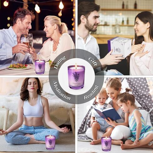 Mothers Day Gifts, Lavender Soy Candle for Women, Mothers Day Candles from Daughter Son, Anniversary Couple Gifts, Home Scented Aromatherapy Candle in Saudi Arabia