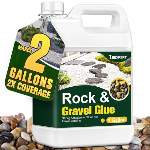 Teexpert 2 Gallon Rock Glue for Landscaping – Strong Pea Gravel Binder & Stone Adhesive for Walkways, Yards, Patios, and Decorative Driveway Edges in Saudi Arabia