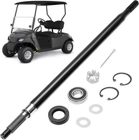 مجموعة عمود المحور الخلفي المحزوزة لعربة الجولف EZGO TXT مع مجموعة ختم تحمل، تناسب EZGO TXT Medalist Electric 1994-2013، استبدال OEM # 20377-G11 (جانب السائق)، 20377-G12 (جانب الركاب) in Saudi Arabia