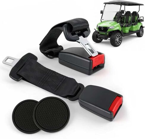 2 PCS Universal Golf Cart Seat Belt Kit for EZGO, Yamaha, Club Car, Front & Rear Seat Compatible (No Bracket Included) in Saudi Arabia