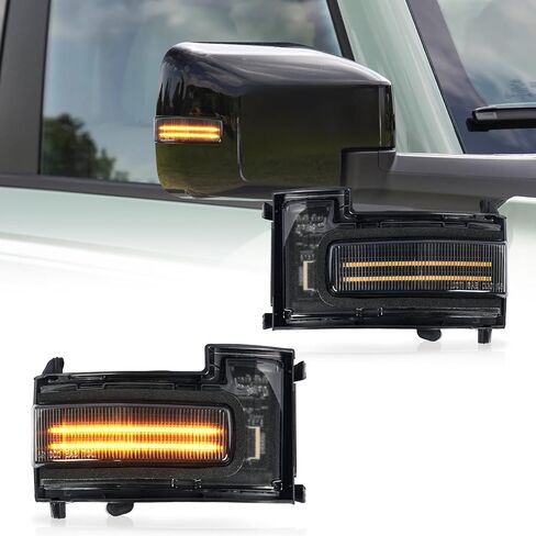 Archaic LED Side Mirror Marker Light for Ford Bronco/Bronco Sport 2021-2025, Sequential Turn Signal Running Side Lamps, Switchable Amber/White DRL Side Marker, Plug and Play in Saudi Arabia