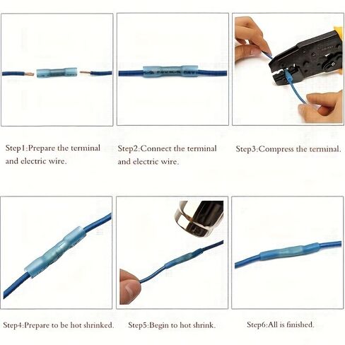 690PCS Solder Seal Wire Connectors, Heat Shrink Butt Connectors Kit - Easy-to-Use Waterproof Insulated Wire Splice Terminals for Automotive Marine Boat RV in Saudi Arabia