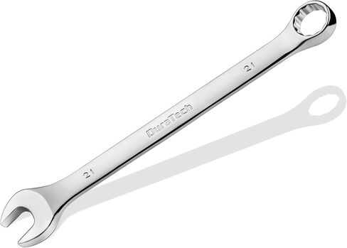 DURATECH 21mm Combination Wrench, Metric, CR-V Constructed with Mirror Polish, 12-Point, 15-Degree Offset in Saudi Arabia