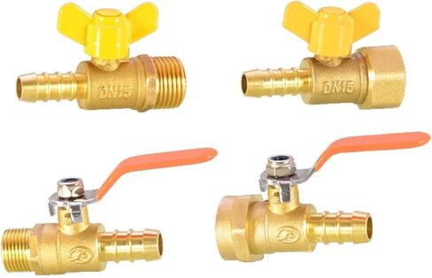 12mm Hose x 1/2" BSP Female Thread Brass Shut Off Ball Valve Long Handle IHNIEAEW in Saudi Arabia