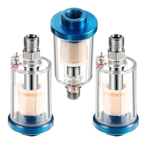 3 Piece Oil Water Separator Filter Gun Filter Moisture Separator for Air Line Compressor Fittings, 1/4" NPT Inlet in Saudi Arabia