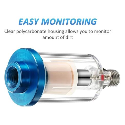 3 Piece Oil Water Separator Filter Gun Filter Moisture Separator for Air Line Compressor Fittings, 1/4" NPT Inlet in Saudi Arabia