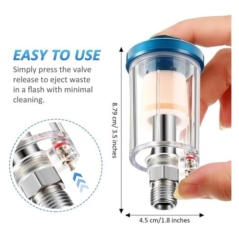3 Piece Oil Water Separator Filter Gun Filter Moisture Separator for Air Line Compressor Fittings, 1/4" NPT Inlet in Saudi Arabia