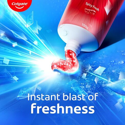 Colgate MaxFresh Toothpaste, Red Gel Tooth Paste with Menthol for Super Fresh Breath, 70g (Spicy Fresh) in Saudi Arabia