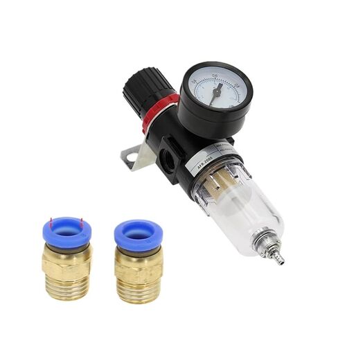 AFR2000-PC 1/4 Pneumatic Filter AFR2000 Air Compressor Filter Moisture Separator Pressure Regulator Oil-Water Separator Device(AFR2000-PC,12MM) in Saudi Arabia